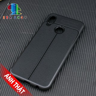 Ốp Huawei Nova 3e vân da loại A - Nhựa dẻo - Chống sốc - Chống trơn trượt