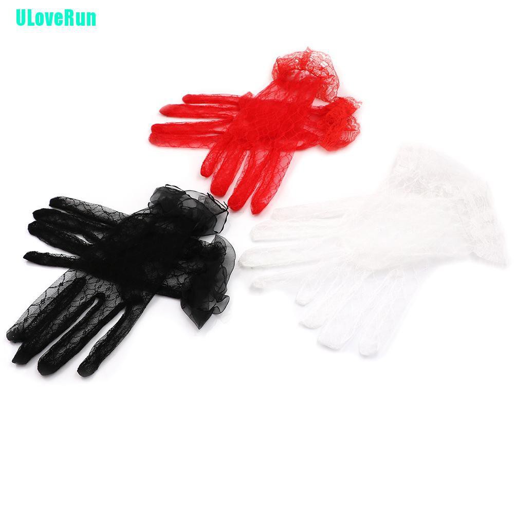 1 Đôi Găng Tay Ren Ngắn Gợi Cảm Dành Cho Cô Dâu