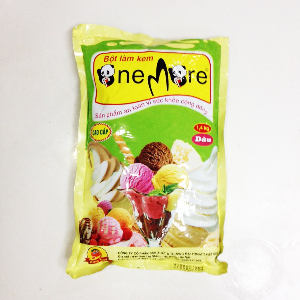 Bột làm kem tươi ONEMORE các vị gói 1.3kg