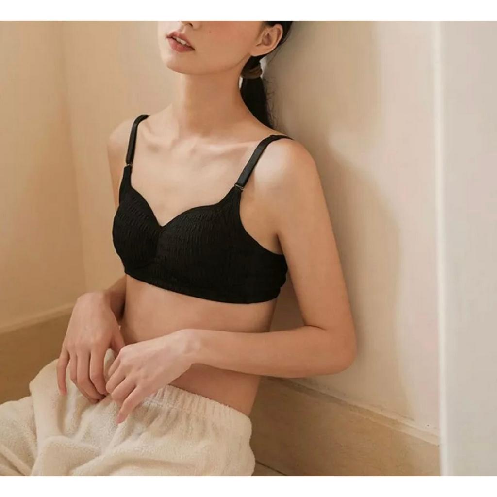 Áo Lót Nữ Sinh Kiểu Vân Nổi Tinh Tế Không gọng Đệm Mỏng Cup Ngực Nhỏ From Ôm 132