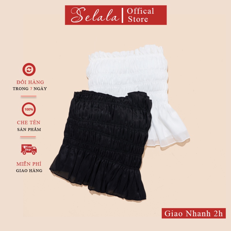 Áo Cúp Ngực Selala Bèo Nhún Cao Cấp Vạt Chéo Sexy V18