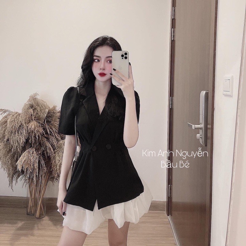 Set áo vest cộc chân váy tơ | BigBuy360 - bigbuy360.vn