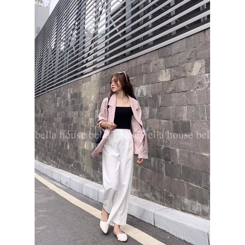 Áo Vest-Blazer đen trơn 2 lớp kèm video + hình thật chủ shop mặc | BigBuy360 - bigbuy360.vn