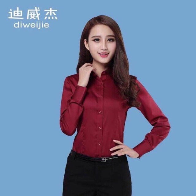 Áo sơ mi cổ tàu sẵn hàng tại shop Hàng freesize chất lụa thái 40-50kg mặc vừa Sỉ 55k