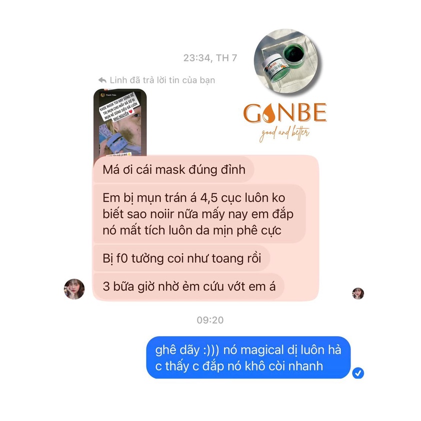 MASK TẢO XOẮN GONBE