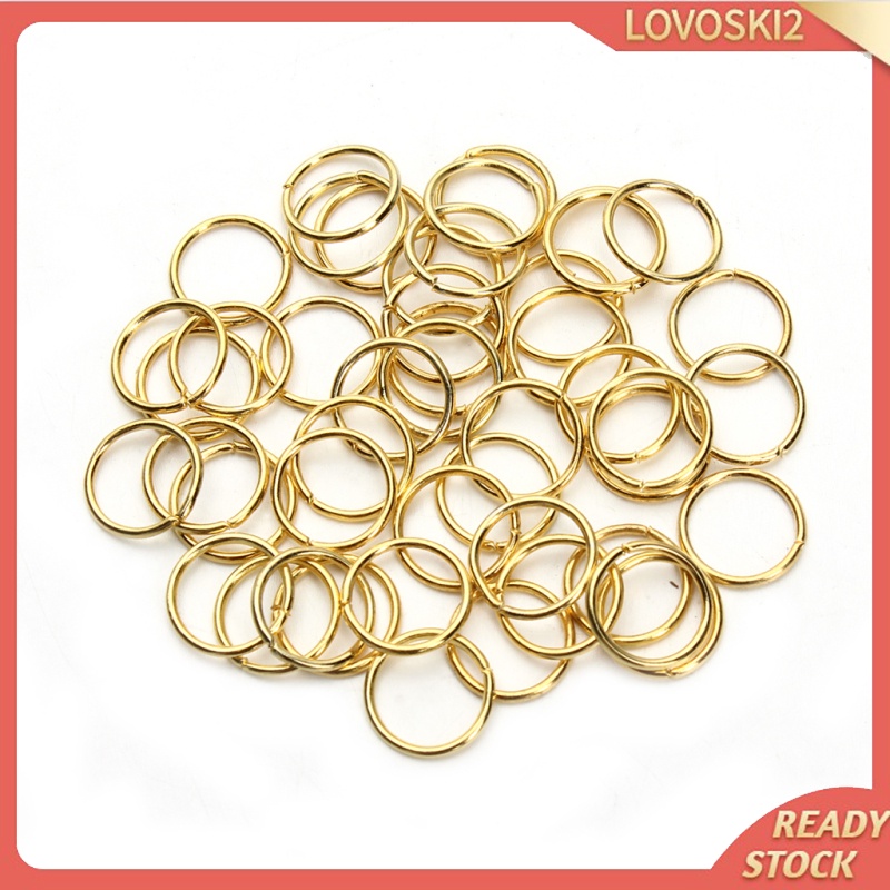 [LOVOSKI2]1 Box Assorted Iron Plated Jump Rings Unsoldered for Jewelry Making Bronze