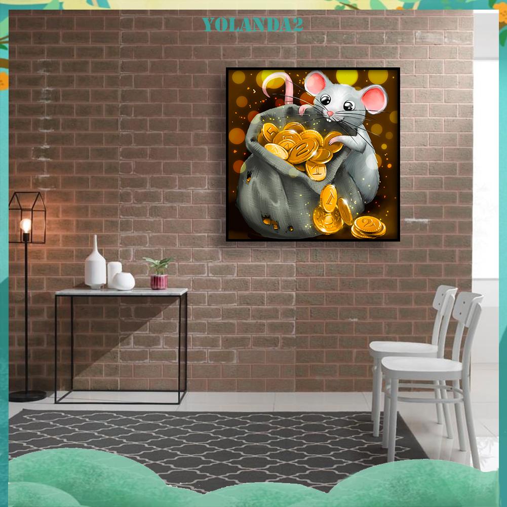 Toàn Bộ Bộ Tranh Đính Đá 5D DIY Hình Chú Chuột Hoạt Hình