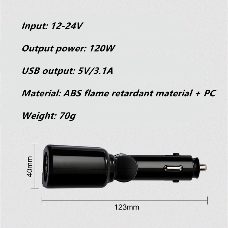 Bộ Sạc Nhanh 12V/24V QC3.0 FM Transmitte MP3 Có Màn Hình Hiển Thị Điện Áp