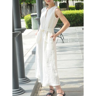 Rập giấy 30031 - Đầm midi cổ Henley