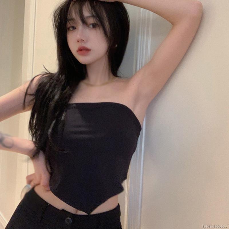 Áo Tank Top Màu Trơn Thiết Kế Quyến Rũ Cho Nữ