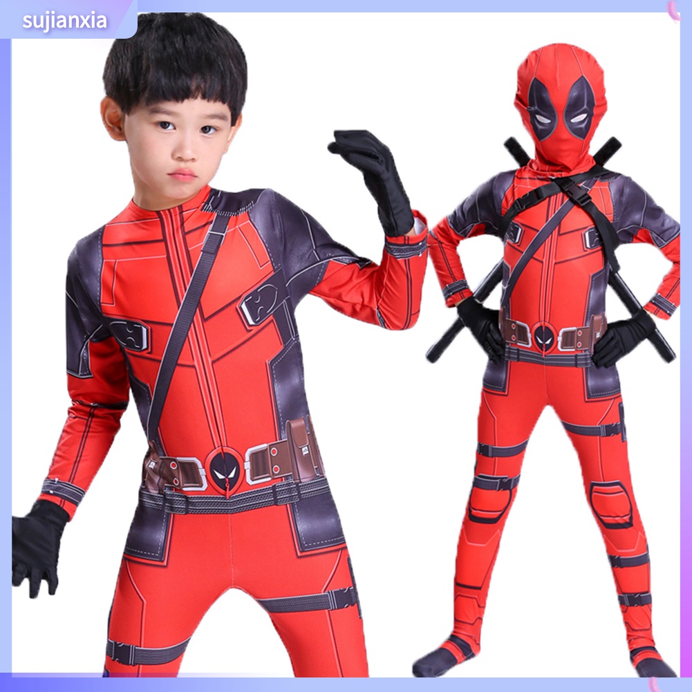 MARVEL Trang Phục Hóa Trang Deadpool Nhân Dịp Halloween Cho Bé