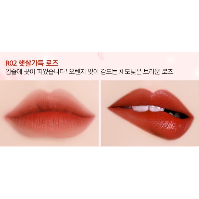 (Tặng kèm 1 mặt nạ Trung) Son thỏi Black Rouge Rose Velvet Lipstick