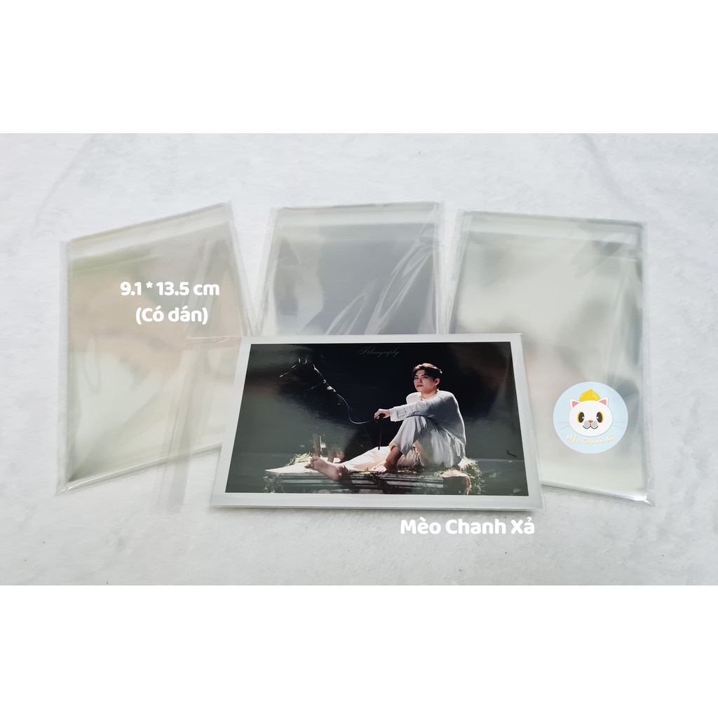 SLEEVE CÓ DÁN 9.1*13.5, 10.3*15.5, 10.5*15.5,10.8*15.5,11.3*16.1, 13*18 ĐỰNG POSTCARD, POSTCARD/PC GMM DÀY