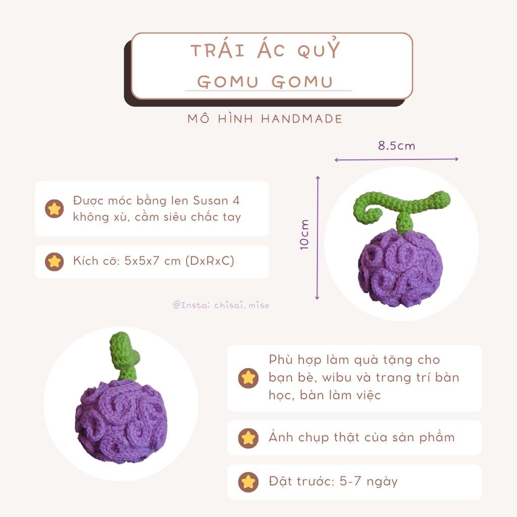 Mô hình/Móc khóa Trái Ác Quỷ Trái Cao Su Gomu Gomu no Mi bằng len One Piece