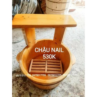 Chậu ngâm chân làm Nail ⚡ MẪU MỚI ⚡ bồn ngâm chân bằng gỗ vô cùng thân thiện với môi trường