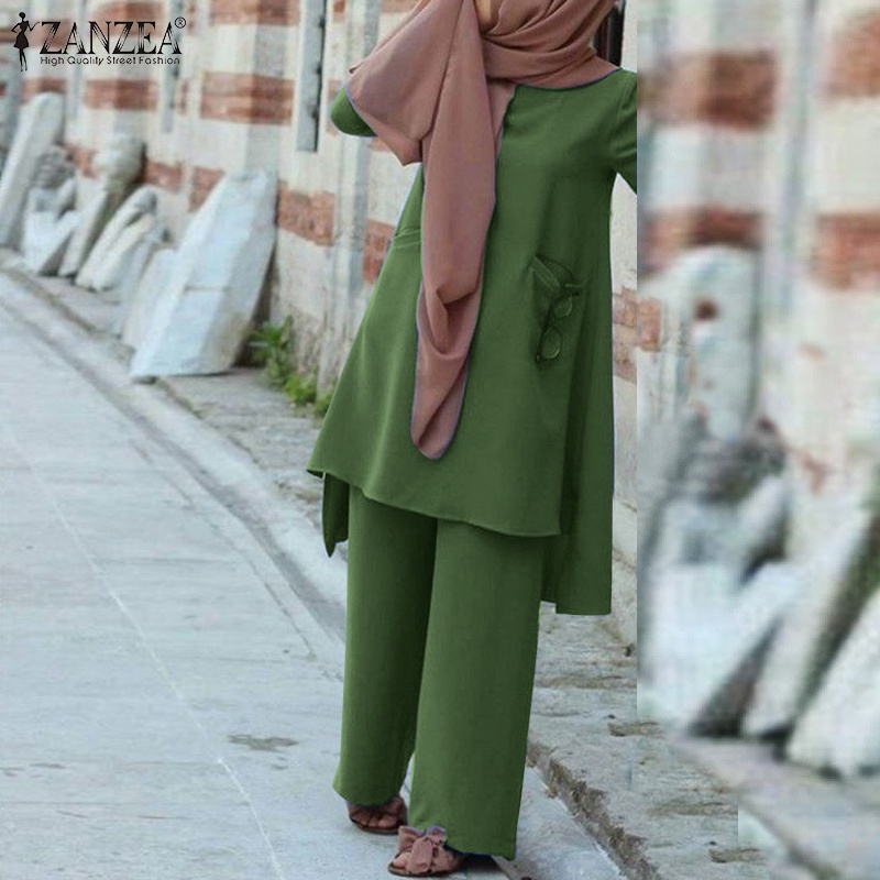 Zanzea Quần Dài Ống Rộng Thời Trang Dành Cho Nữ