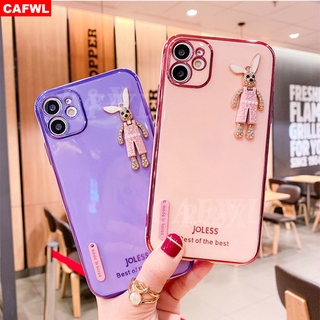 Ốp Lưng Silicone Mềm In Hình Thỏ 6d Cho Oppo A12 / A53 / A5S / A52 / A92 / A31 / A3S / A59 / F1S / F11 / F9 / Reno 3 / 2f