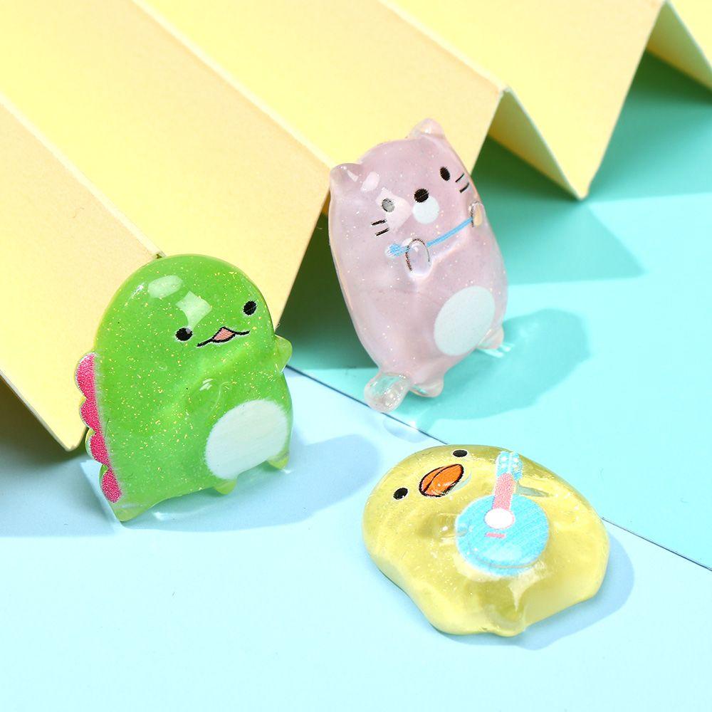 Kẹp Tóc Resin Họa Tiết Động Vật Hoạt Hình Nghệ Thuật
