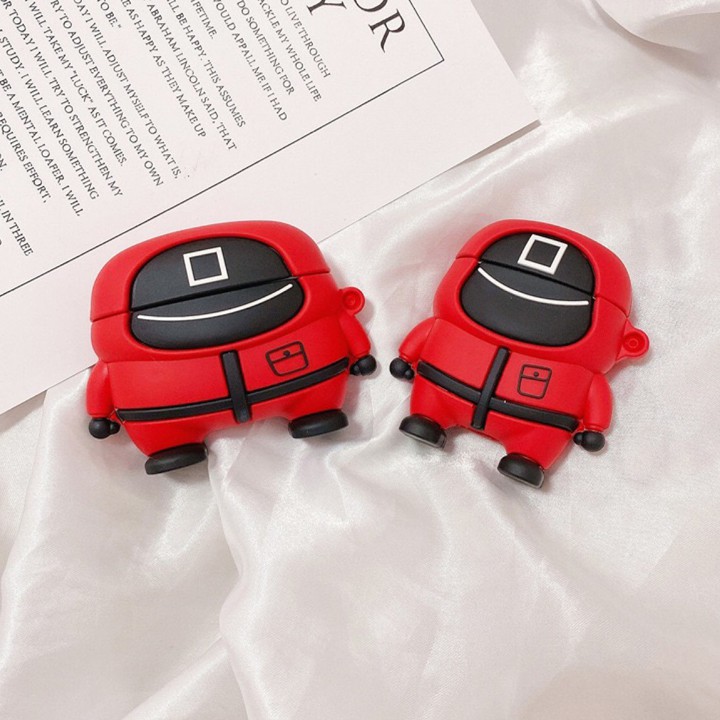 Case Airpods Squid Game, Ốp Airpods 1/2/3/Pro kiểu dáng cực chất - Mã TZAP342