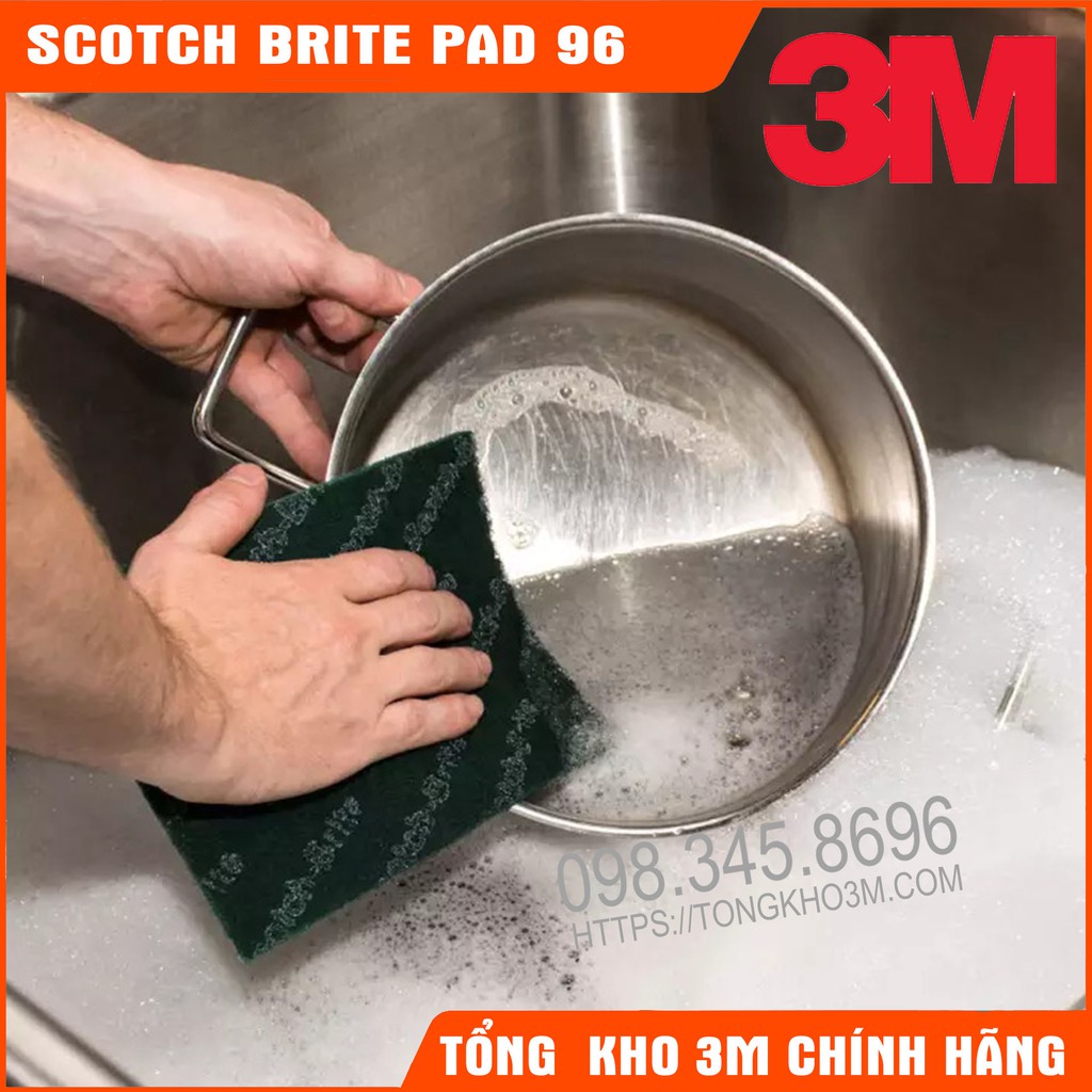 Miếng Chùi Rửa Đa Năng 3M Scotch Brite 96 Chính Hãng Từ Mỹ