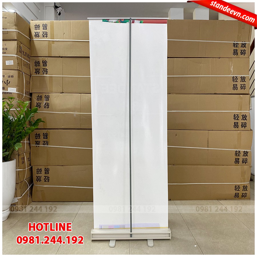 Standee cuốn nhựa giá rẻ 60*160cm, Banner cuốn | 3H