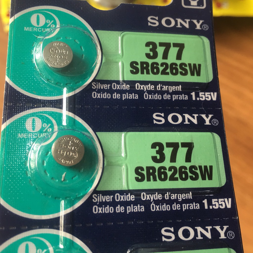 PIN ĐỒNG HỒ ĐEO TAY SONY 364 / 377 / 371 / 337 / 379 / 399 / 395 , Pin Sony 1,55V lắp cho đồng hồ đeo tay