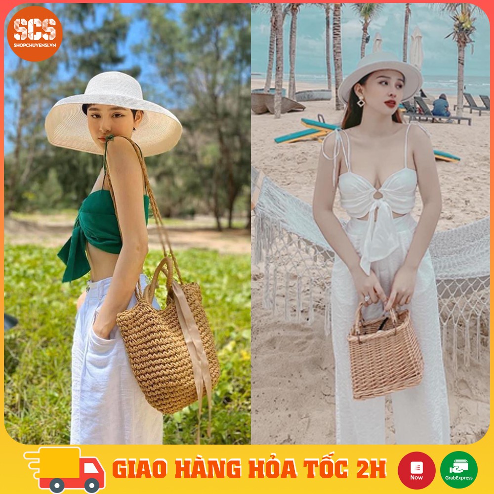 [Mã FAMAYWA giảm 10K đơn 50K] Áo croptop cột nơ khoen ngực siêu sexy - Áo_đi_biển | BigBuy360 - bigbuy360.vn