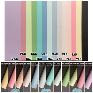 Giấy mỹ thuật tone màu pastel - - kích thước: 39cm x 54cm - set 06 tờ