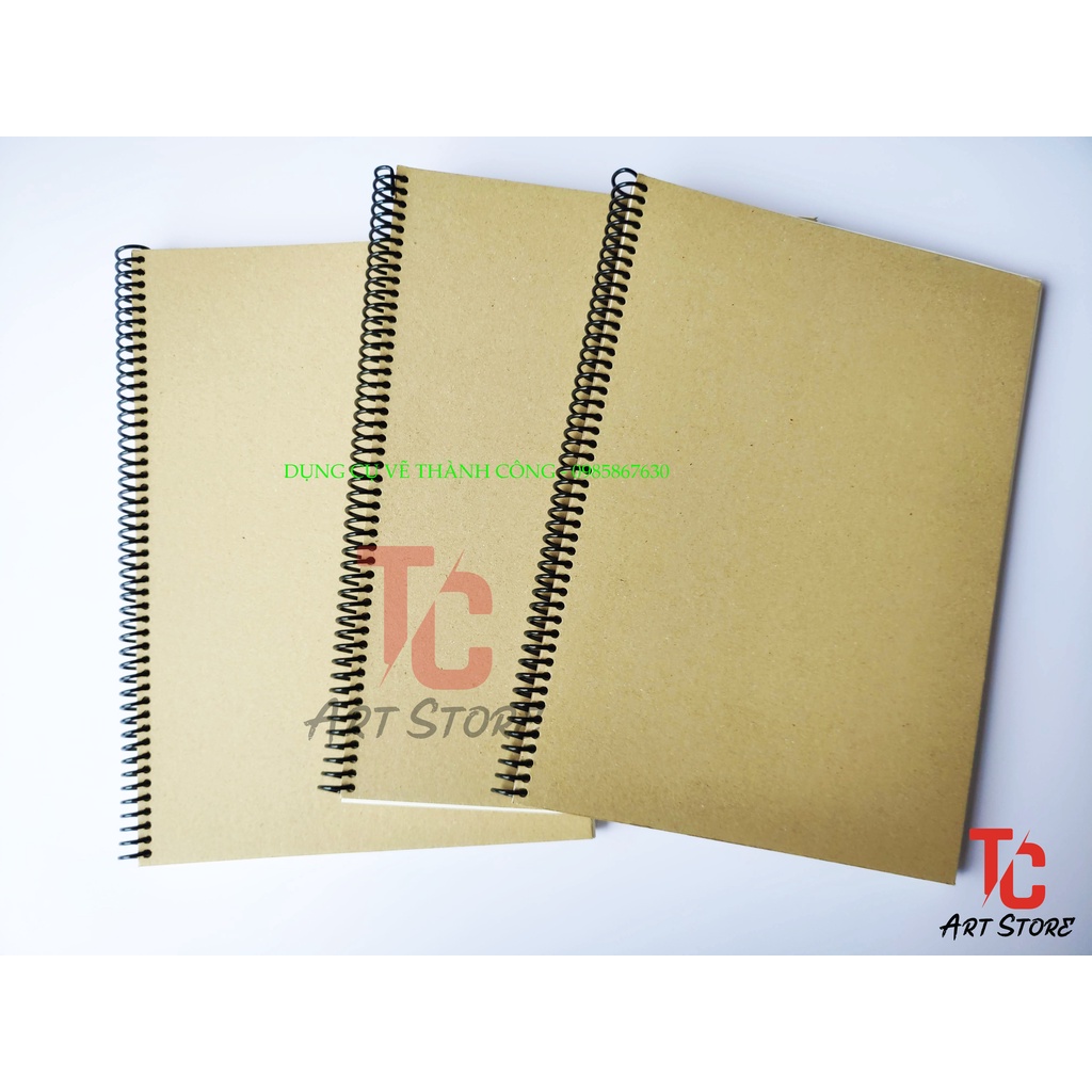 Sổ Binh Bài 70gsm - Sổ giấy Bãi Bằng A4-105 tờ ( Phác họa, vẽ chì, ký họa )