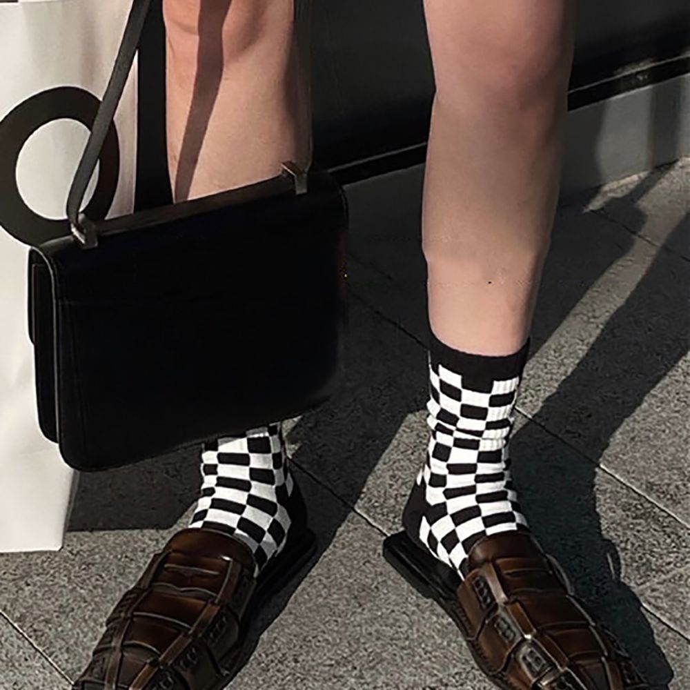 2 Đôi Vớ Cotton Thoáng Khí Thời Trang Sành Điệu Cho Nữ