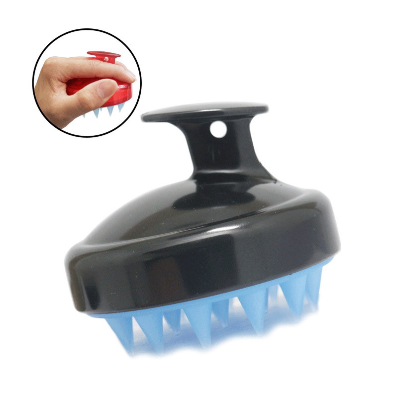 Bàn chải gội đầu bằng silicon mát xa da đầu tiện dụng