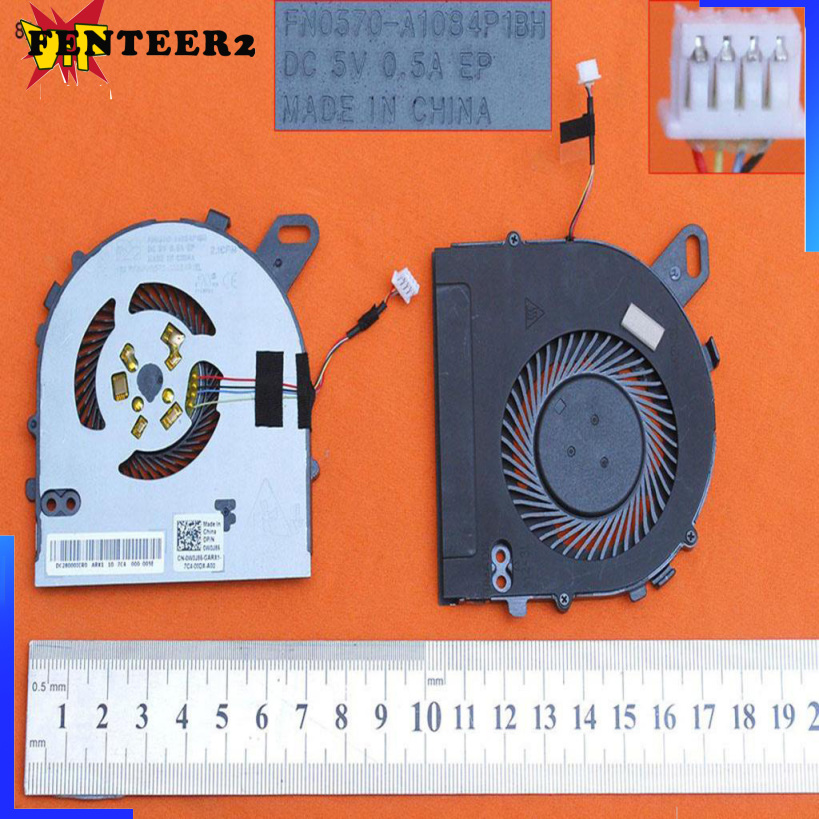 (Fenteer2 3c) Quạt Tản Nhiệt Mới Cho Laptop Dell Vostro 5468 5568 / Dell Inspiron 15-7560