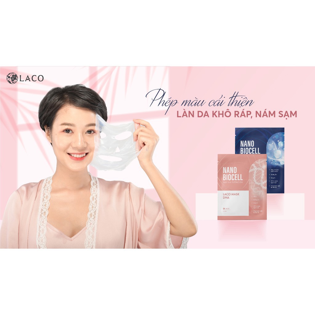 Mặt nạ sinh học Nano Biocell _ Nước dừa tươi lên men kết hợp DNA và tinh chất  Thông Đỏ mờ nám, sáng hồng, cấp ẩm | BigBuy360 - bigbuy360.vn