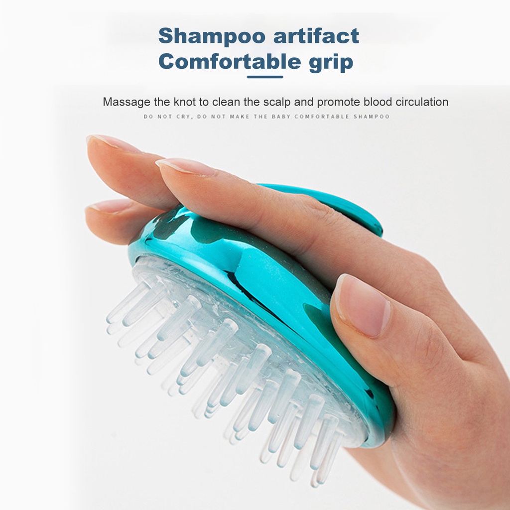 Lược Silicone Mini Mát Xa Da Đầu Chăm Sóc Cơ Thể Khi Tắm / Spa