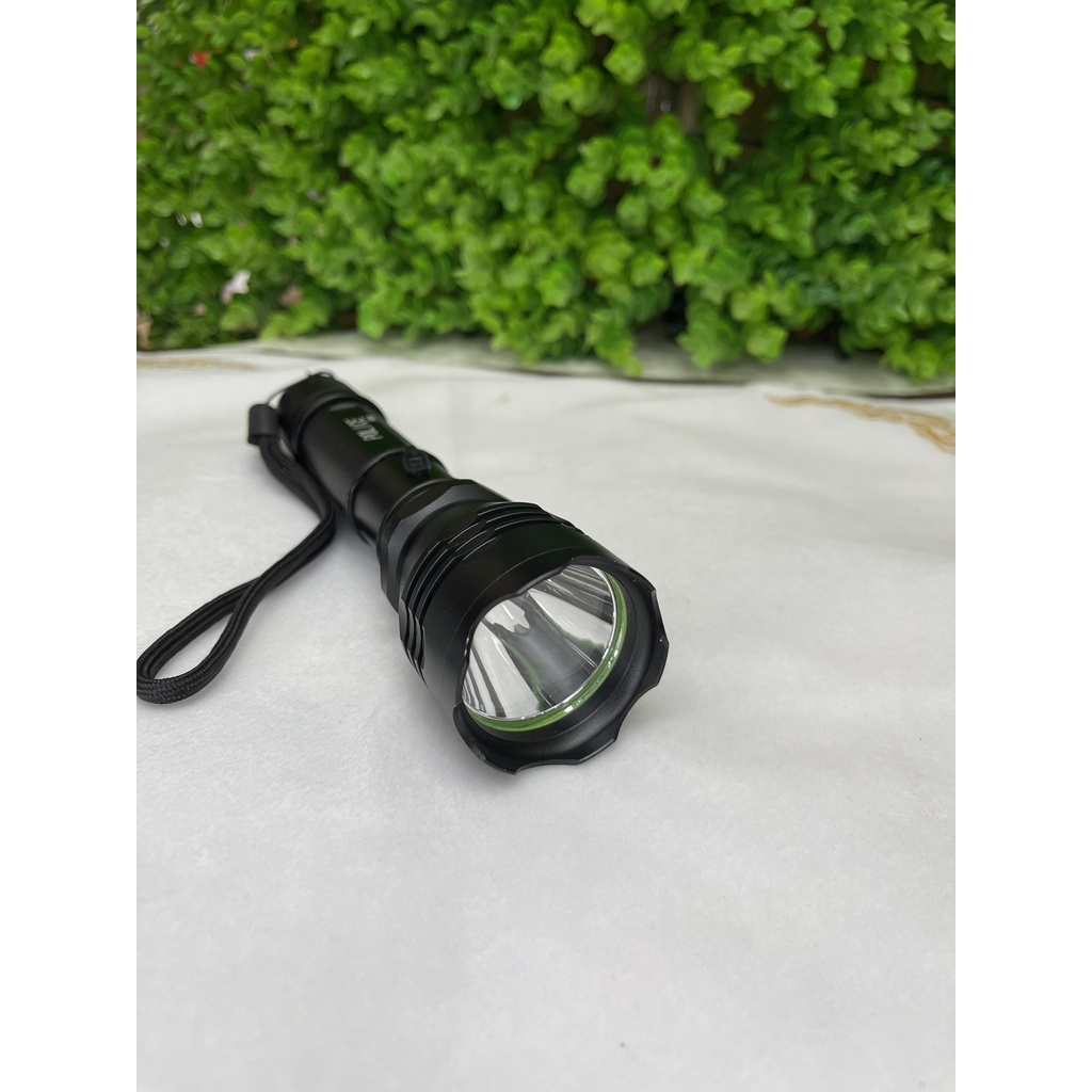 Đèn Pin LED Siêu Sáng Mini Cầm Tay Police HY-C6 H2Pro Cao Cấp- Pin Sạc 2300mah- Chiếu Xa 300m, Chống Nước- 3 Chế Độ Sáng