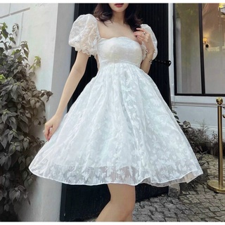 Đầm dự tiệc Rose Dress hở lưng chất voan tùng xòe cực xinh