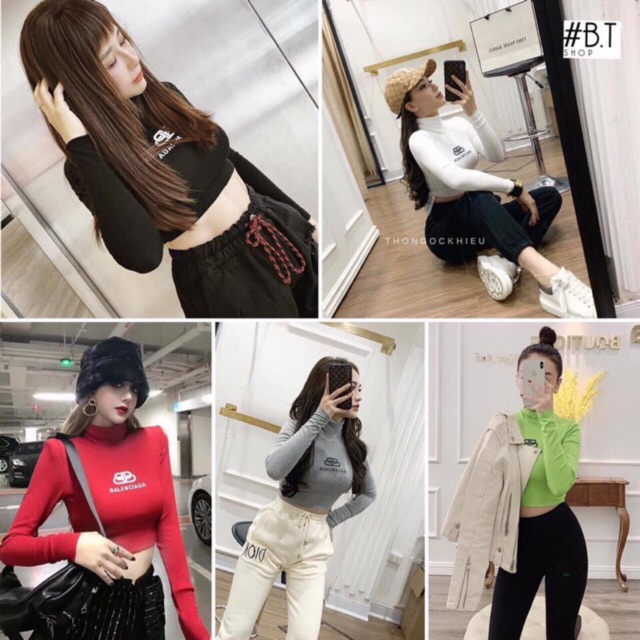 Áo Croptop thun Balen (5 màu)