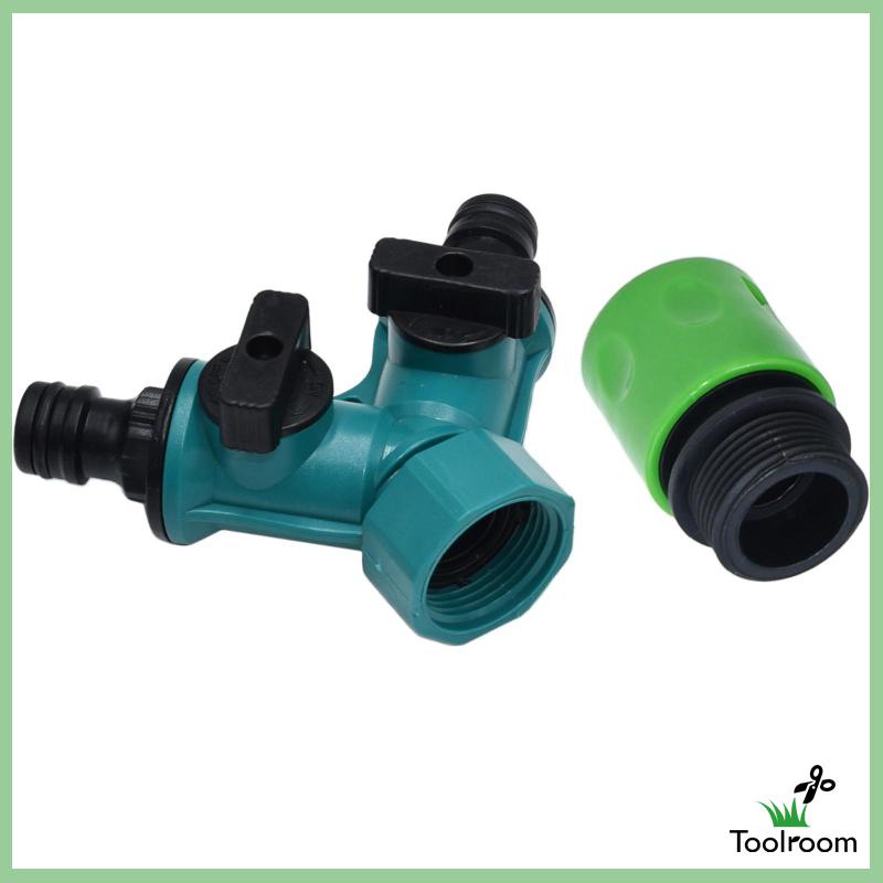 Bộ 2 Đầu Nối Vòi Nước Tưới Vườn Bằng Nhựa Tiện Dụng