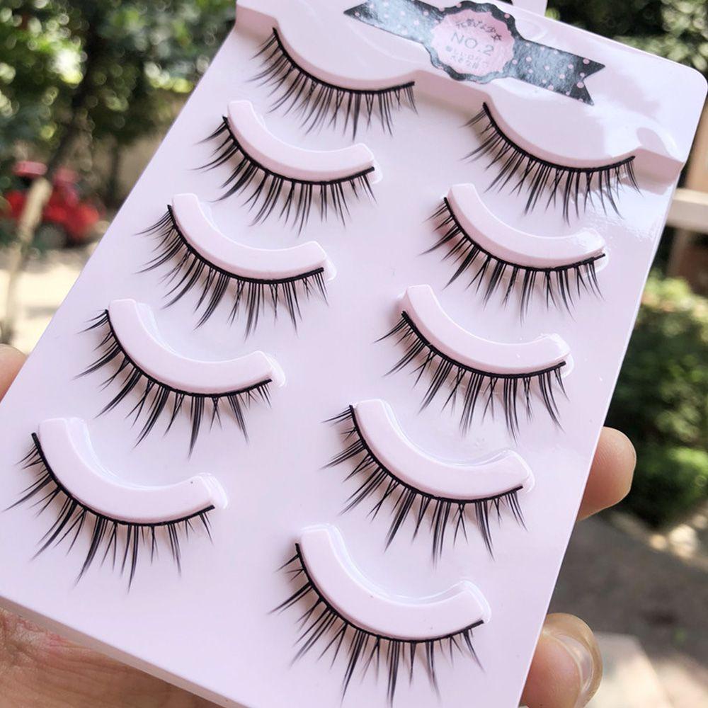 Cặp Lông Mi Giả 3D Dày Dặn Nhanh Khô Phong Cách Lolita Nhật Bản