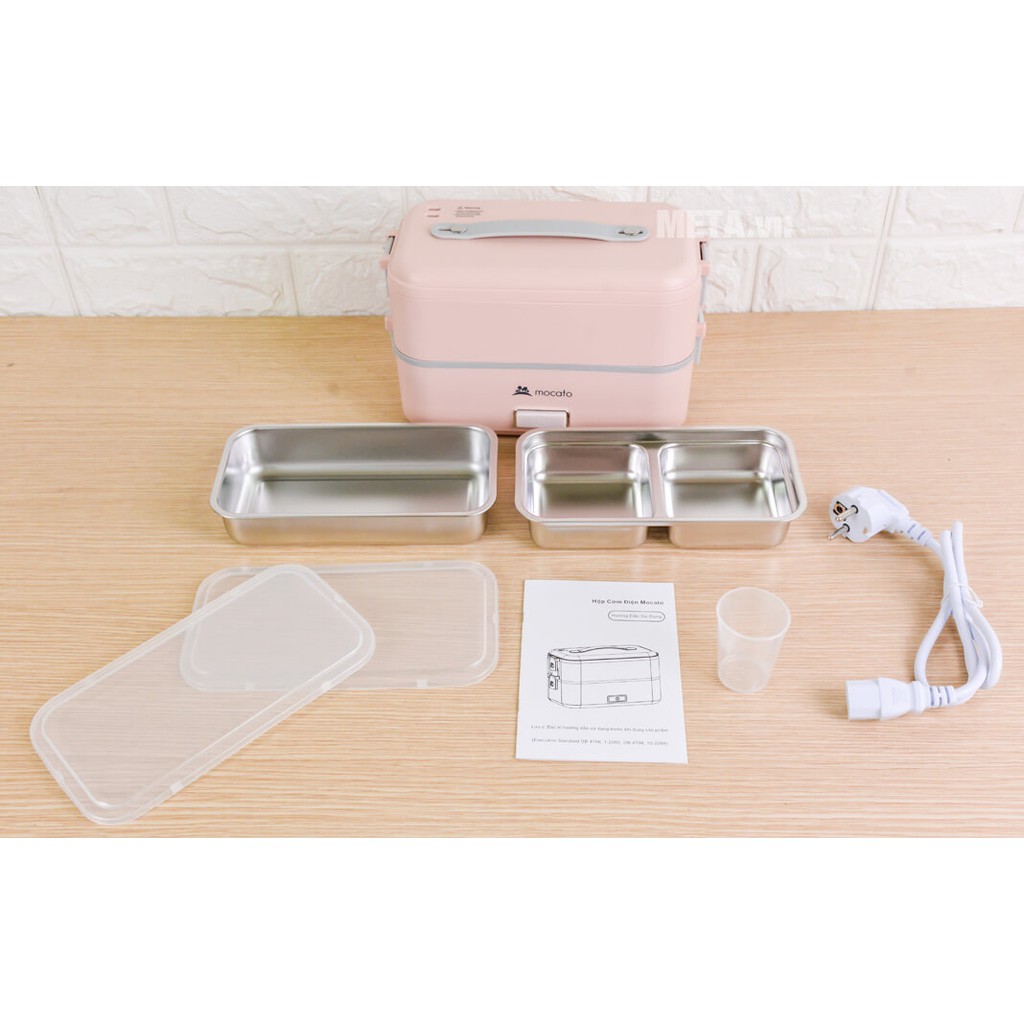Hộp Cơm Điện 2 Tầng Mocato M601 Cơm Nhiều Ngăn Hâm Nóng Nấu Chín Thức Ăn | BigBuy360 - bigbuy360.vn