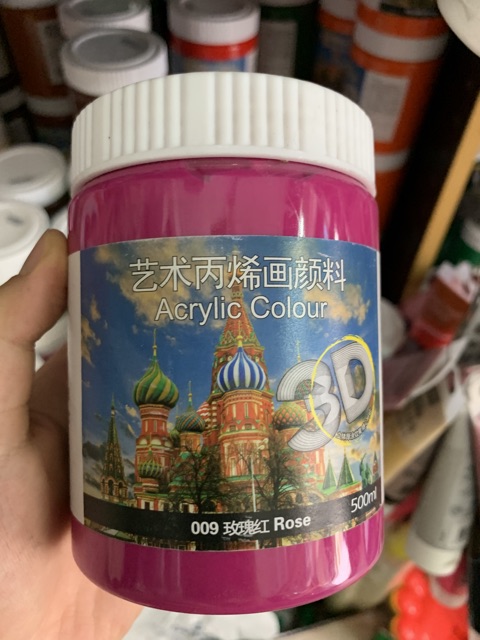 Combo 30 lọ màu acrylic 3D 500ml