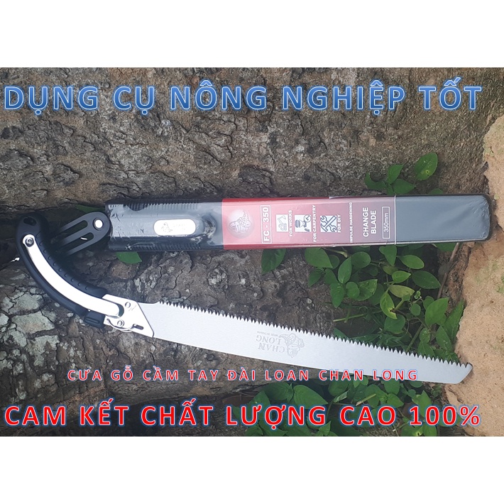 CƯA GỖ CẦM TAY CHANLONG SẢN XUẤT  ĐÀI LOAN, LƯỠI CƯA THÉP SK5 NHẬT BẢN