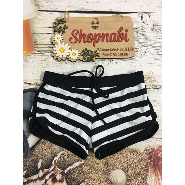 Act cool Quần bơi lẻ sọc đen trắng Cực cute | BigBuy360 - bigbuy360.vn