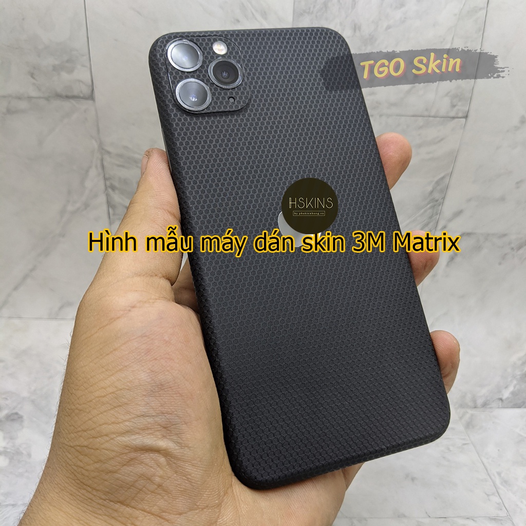 Miếng dán skin 3M Matrix Black iPhone 14 Pro Max / 13 Pro Max / 12 Pro Max / 11 Pro Max / Xs Max / 8 Plus,...