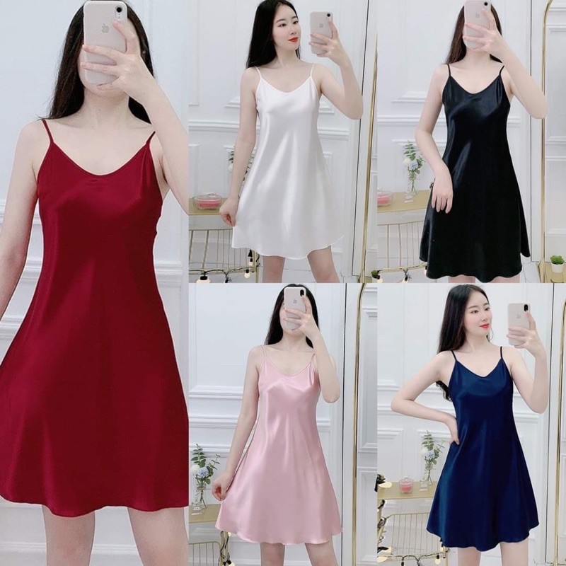 Váy ngủ 2 dây sexy lụa