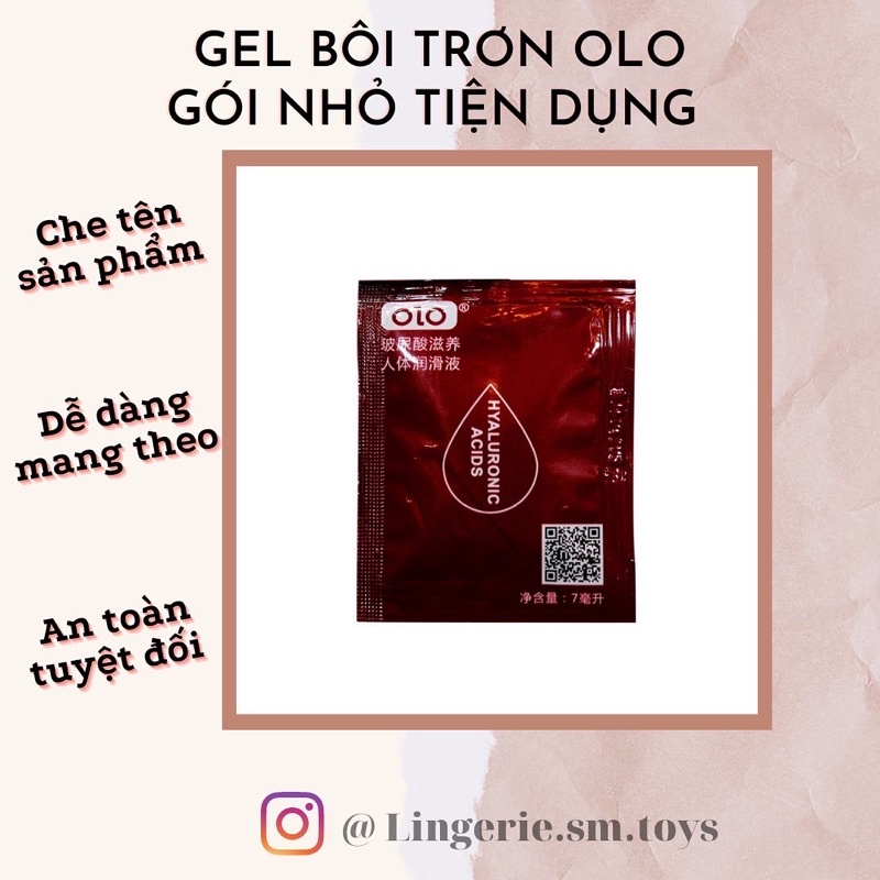 Gel Bôi Trơn OLO Gốc Nước - Gói Nhỏ 7ml Tiện Dụng , Dễ Dàng Mang Theo