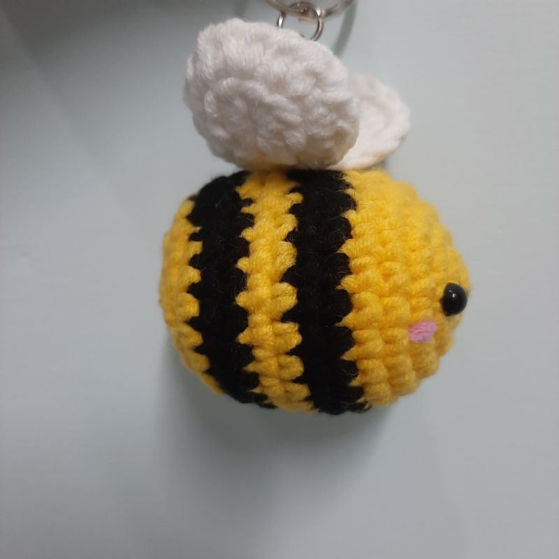 Móc khóa ong chăm chỉ móc len - Amigurumi bee 🐝