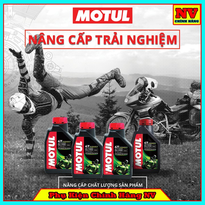 Dầu Nhớt MOTUL SILVER  4T Chính Hãng - 3100 10W40 800ML