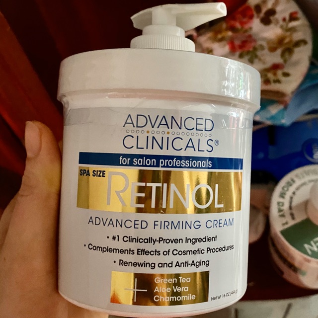 🎊🎊🎊Kem Dưỡng Da Chống Lão Hóa Advanced Clinicals Retinol Advanced Firming Cream (454g)
