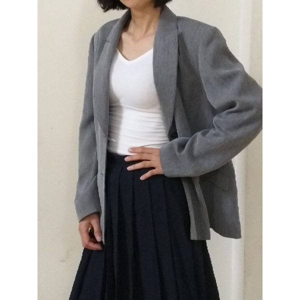 Áo vest blazer xám size M-L thanh lý